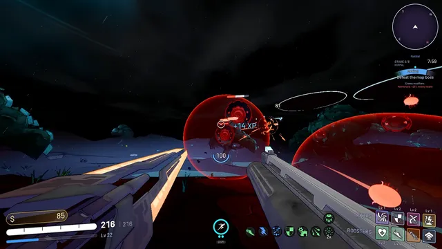 Fighting a group of drones at night